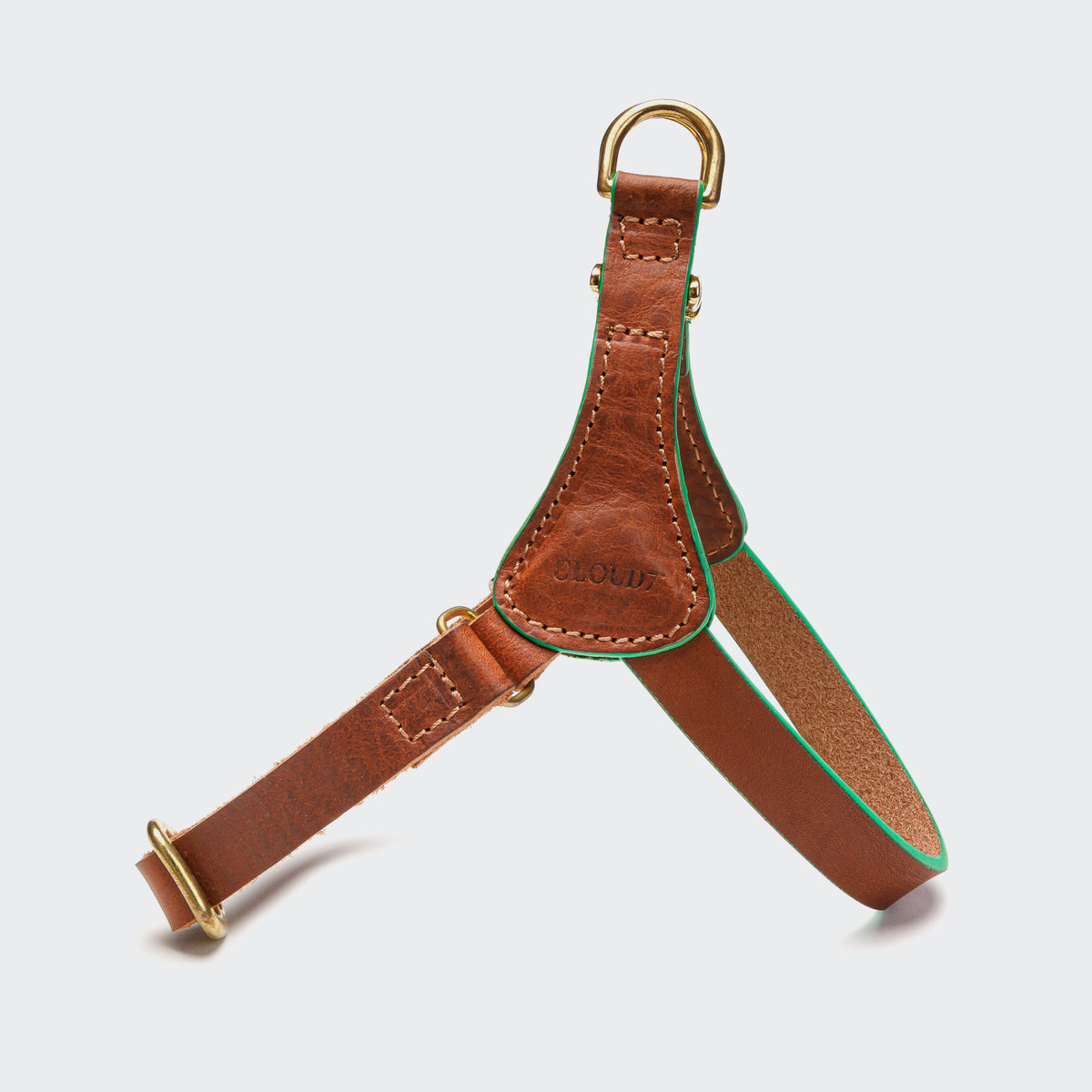 Dog Harness Prince Park Cognac/Green product image