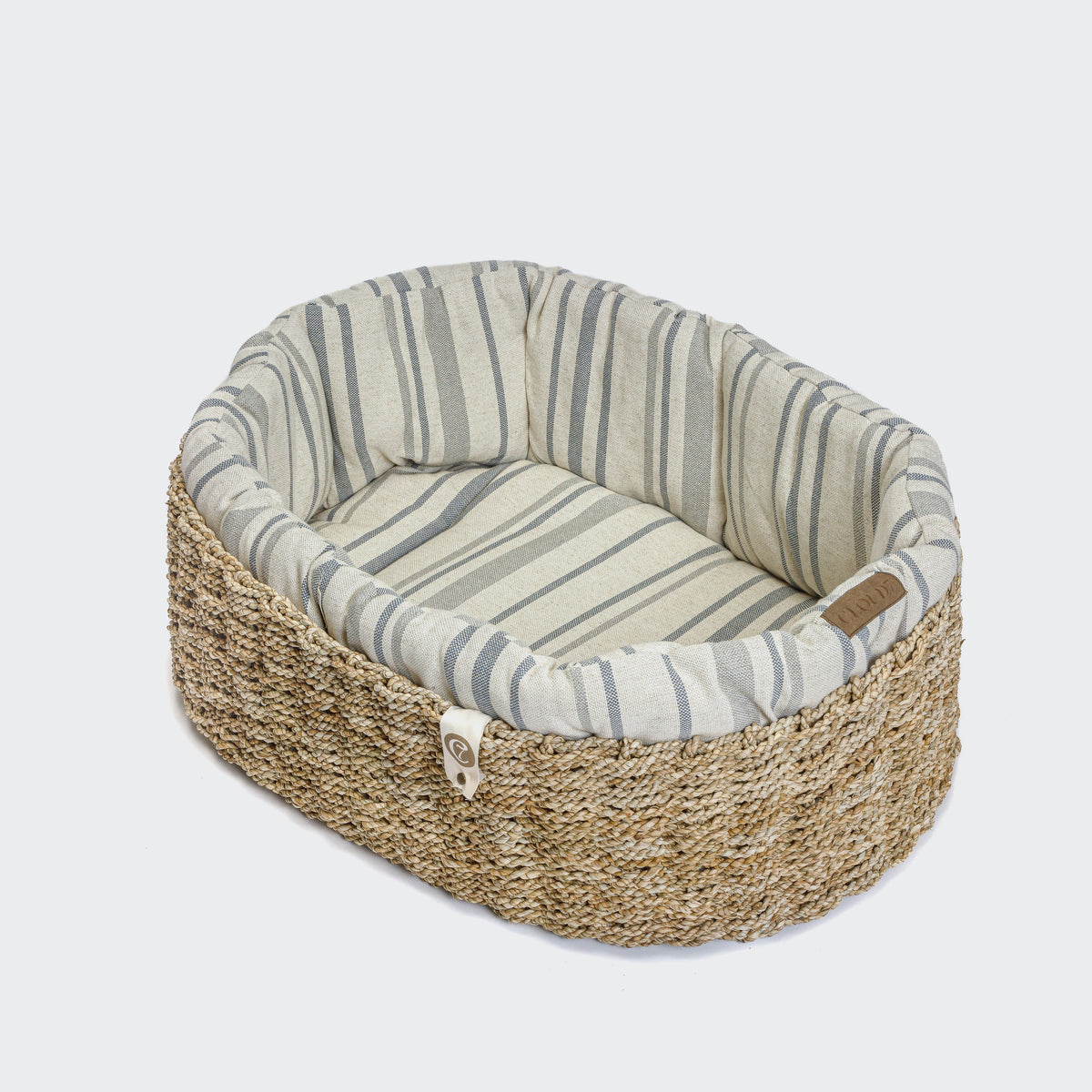 Dog Basket Lazy Linen Stripes Natural/Blue product image