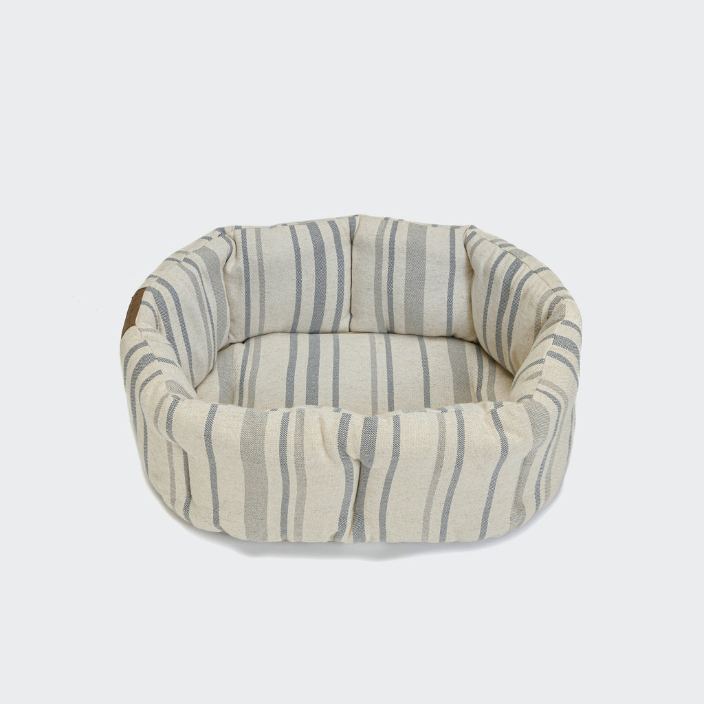 Dog Pillow Lazy Linen Stripes Natural/Blue product image