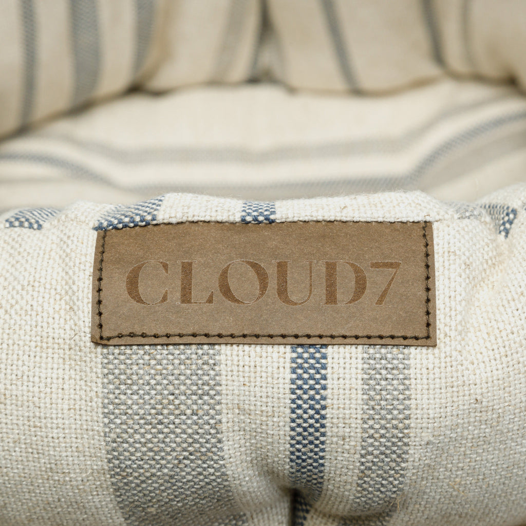 Dog Pillow Lazy Linen Stripes Natural/Blue product image