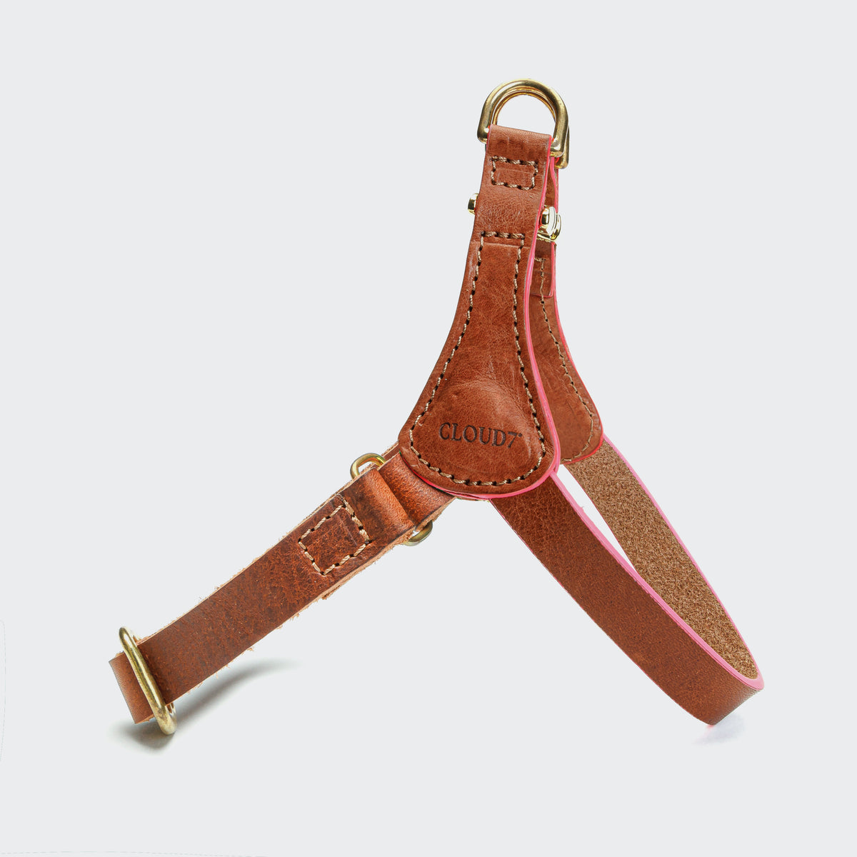 Dog Harness Prince Park Cognac/Pink product image