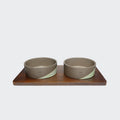 Wooden Feeding Station Set Mauro Mud-Ginger product image