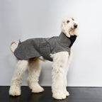 Sighthound Coat Brooklyn Long Tweed Black product image