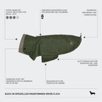 Dachshund Coat Brooklyn Flannel Fern Green product image