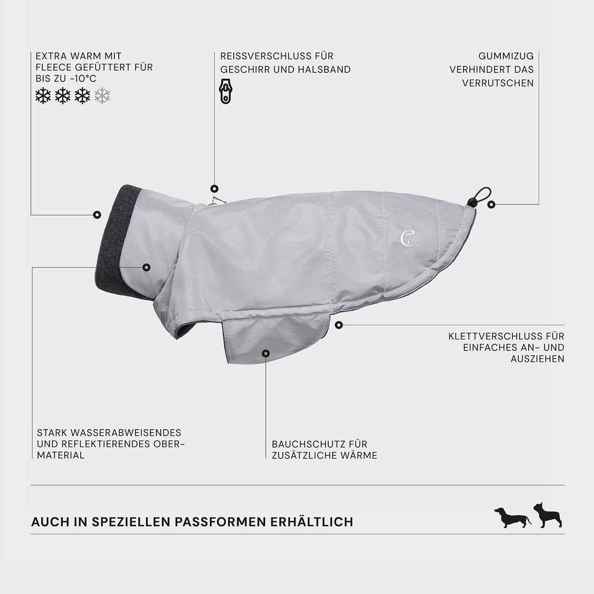 Dachshund Coat Brooklyn Reflective product image