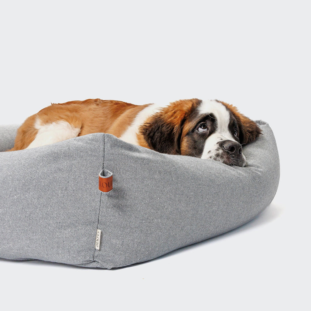 Dog Bed Sleepy Deluxe Tweed Grey product image