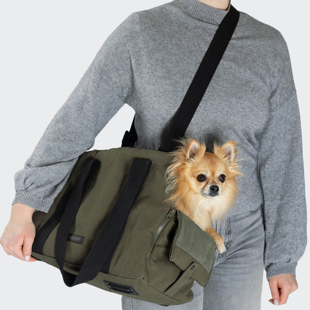 Dog Carrier Turin Canvas Olive product image