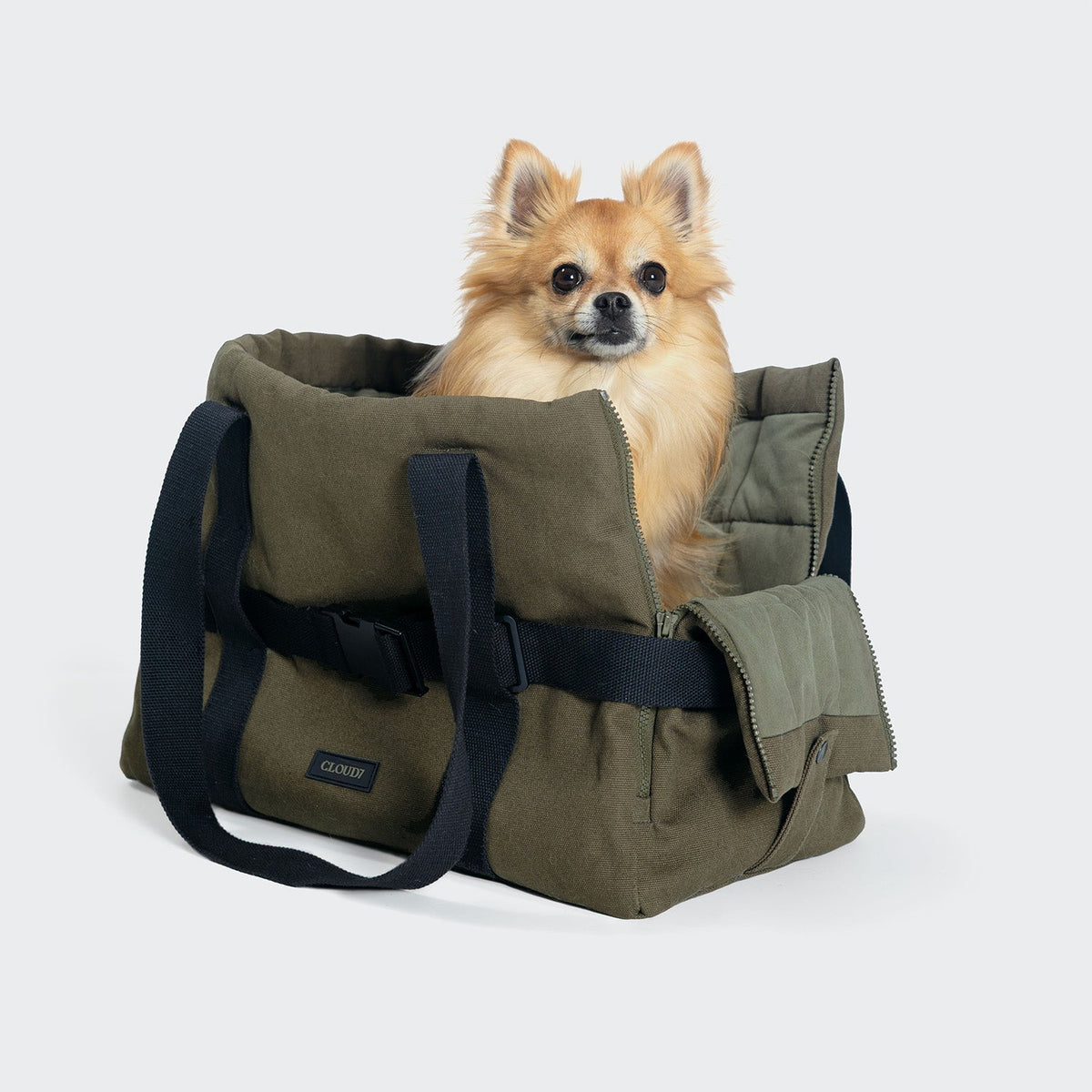 Dog Carrier Turin Canvas Olive product image