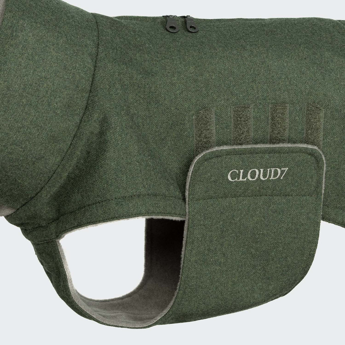 Dog Coat Brooklyn Long Flannel Fern Green product image