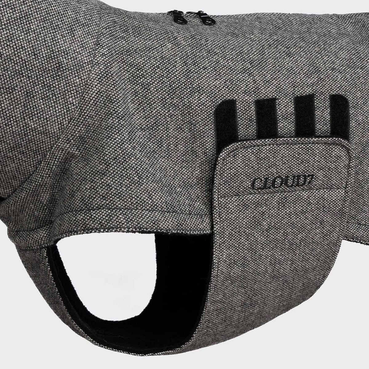 Dog Coat Brooklyn Long Tweed Black product image