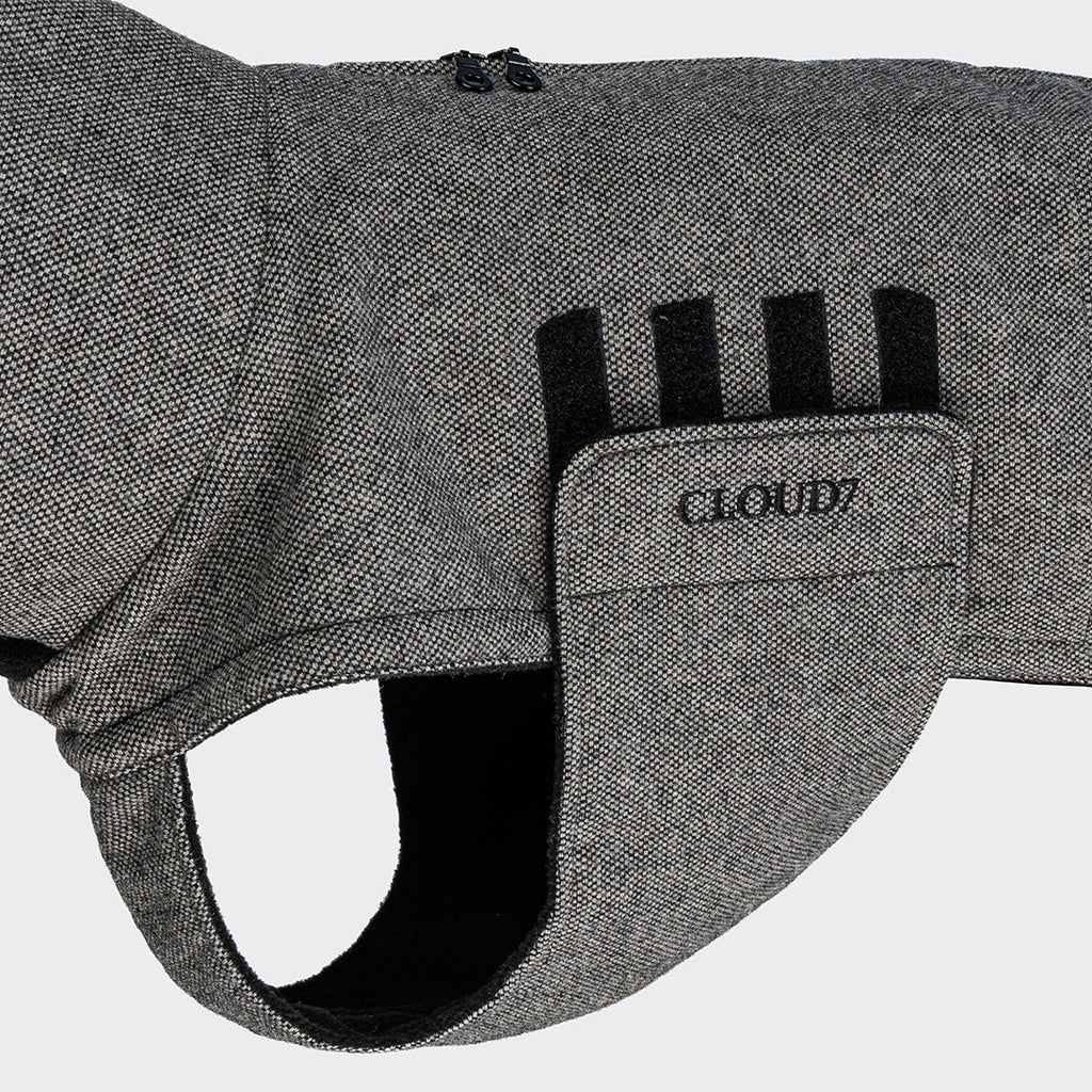 Sighthound Coat Brooklyn Long Tweed Black product image