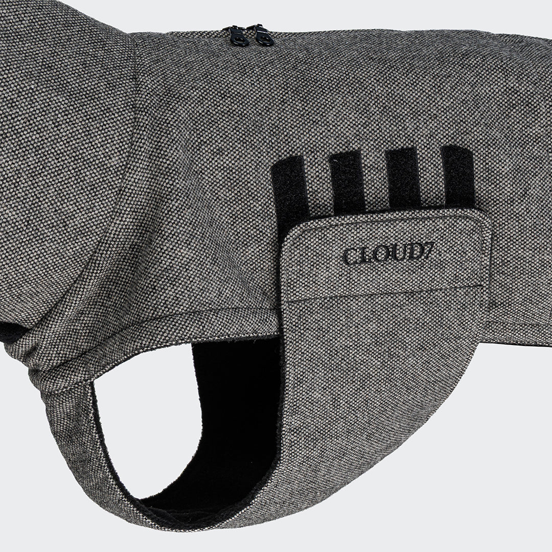 Sighthound Coat Brooklyn Long Tweed Black product image
