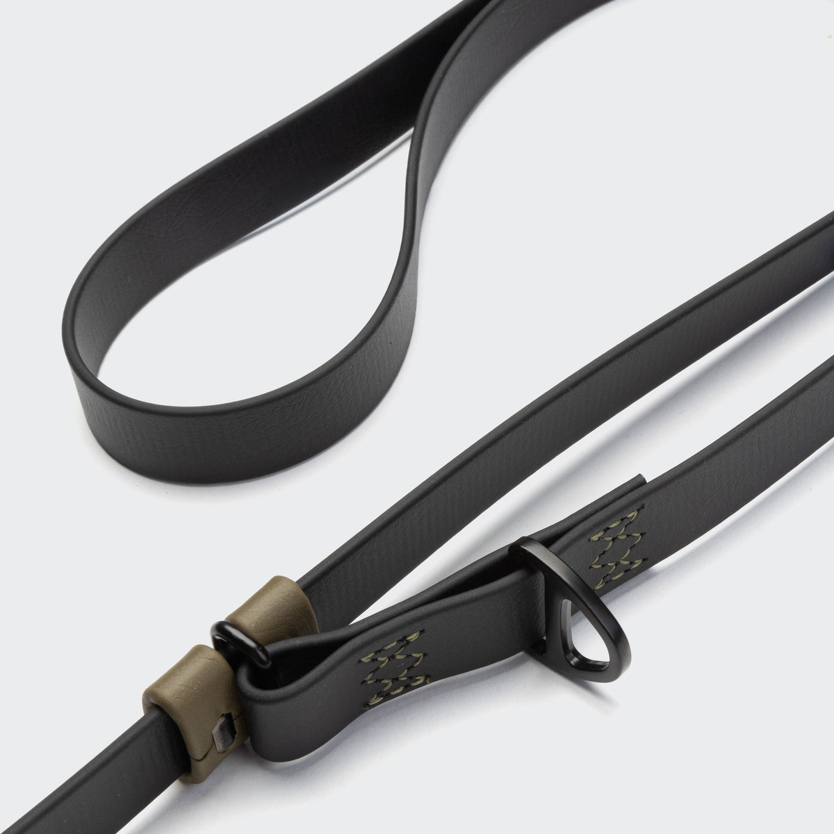 Hands Free Dog Leash BioThane Ipanema Black-Olive product image