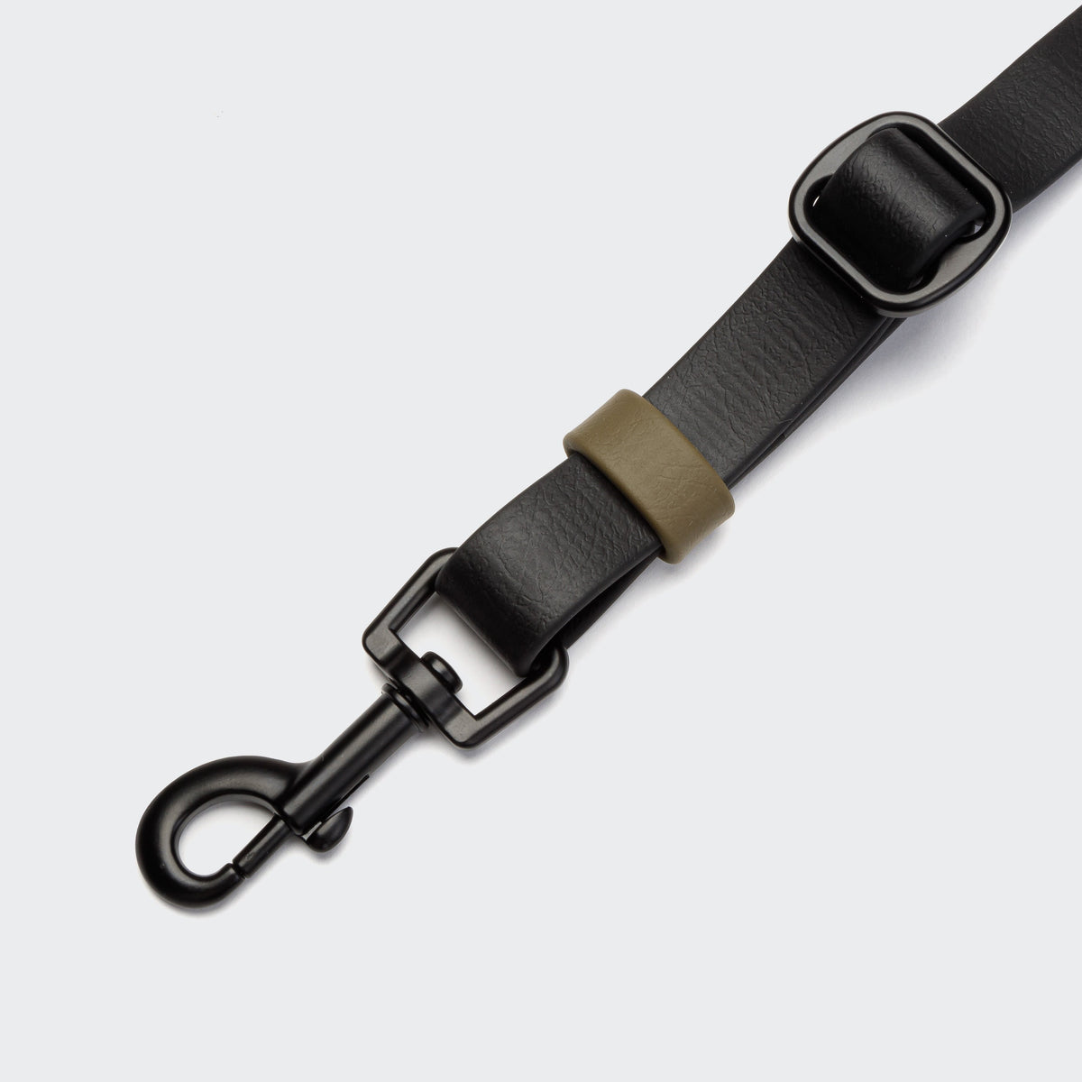 Hands Free Dog Leash BioThane Ipanema Black-Olive product image