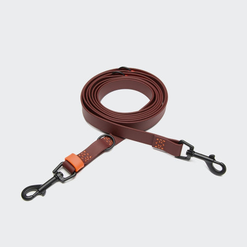 Adjustable Dog Leash BioThane Ipanema Dark Aubergine product image