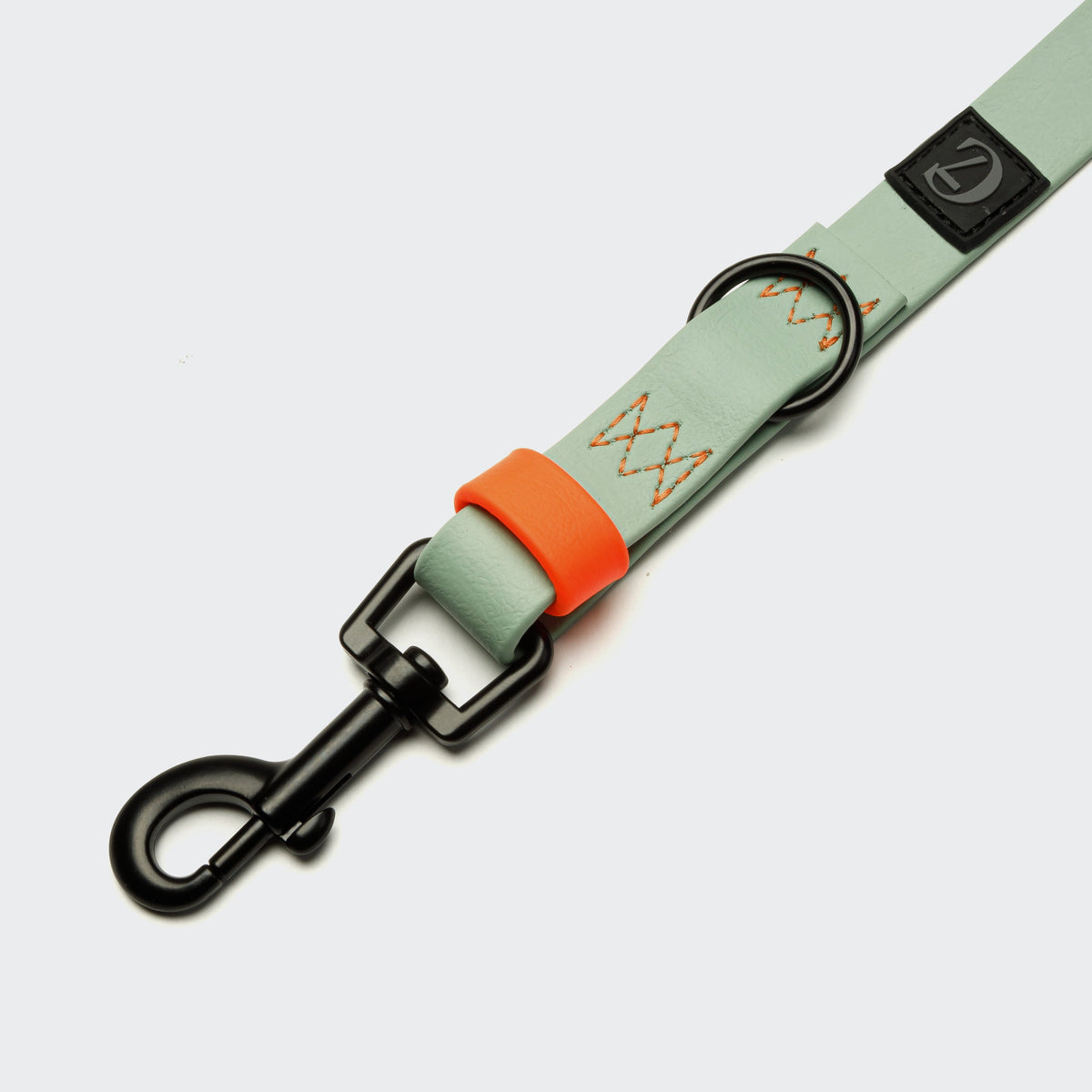 Adjustable Dog Leash  BioThane Ipanema Mint-Neon Orange product image