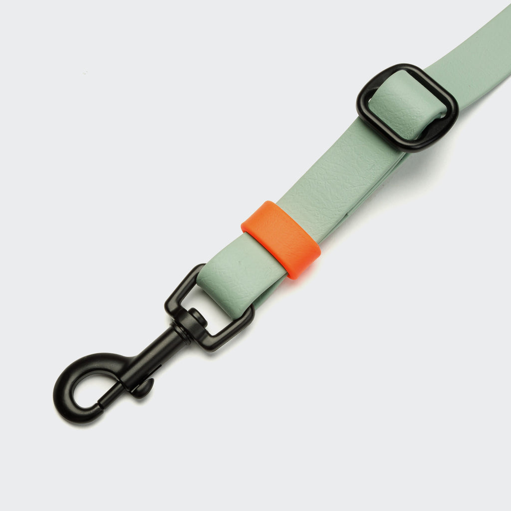 Hands Free Dog Leash BioThane Ipanema Mint-Neon Orange product image