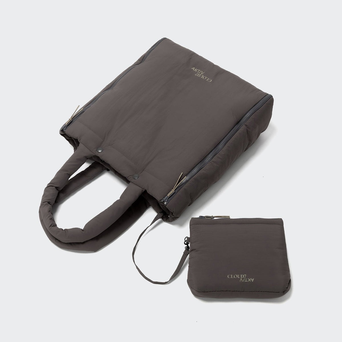 Travel Bed & Tote Bag AKTIV Puffer Dark Grey/Khaki product image