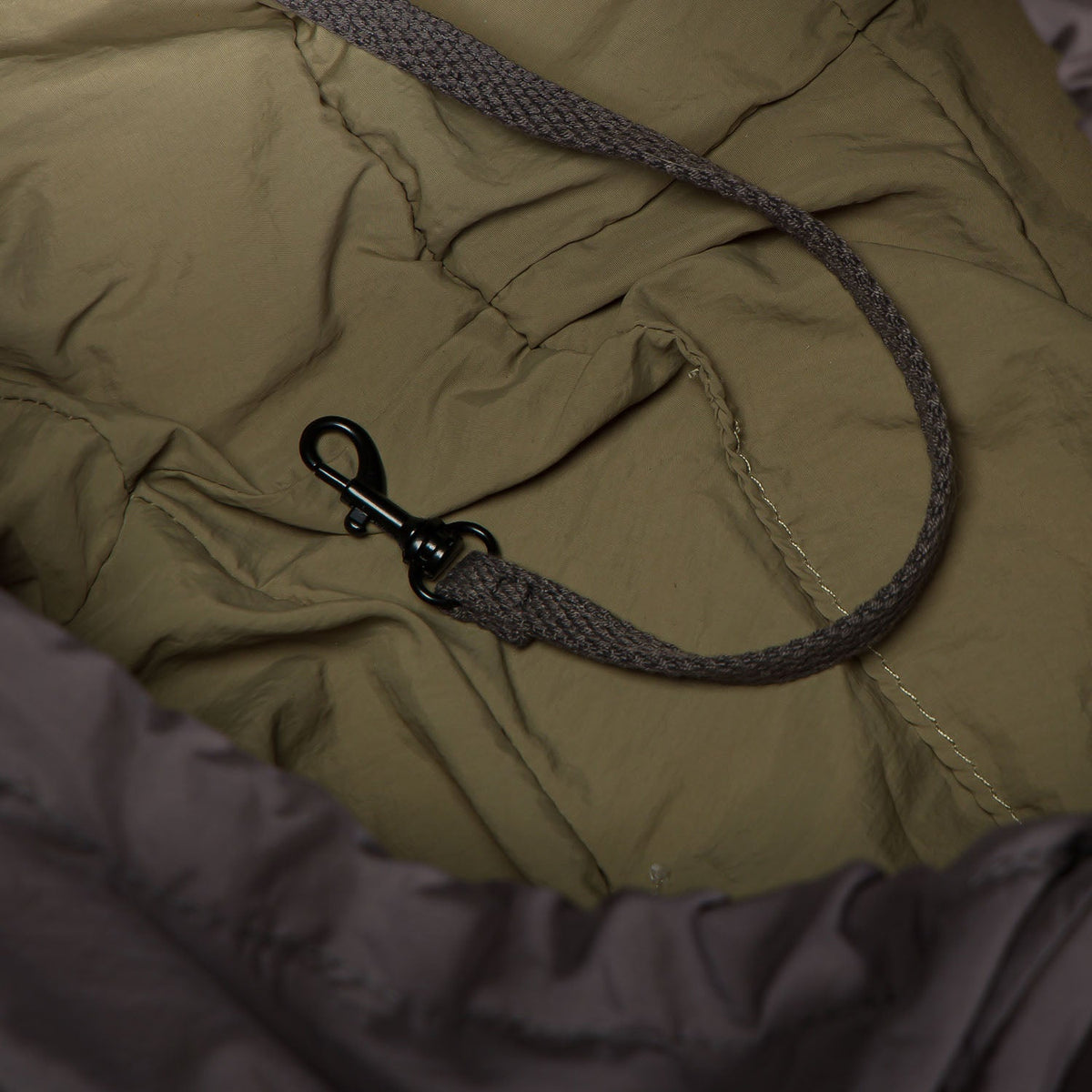 Dog Sling Bag LTTL PufferDark Grey/Khaki product image