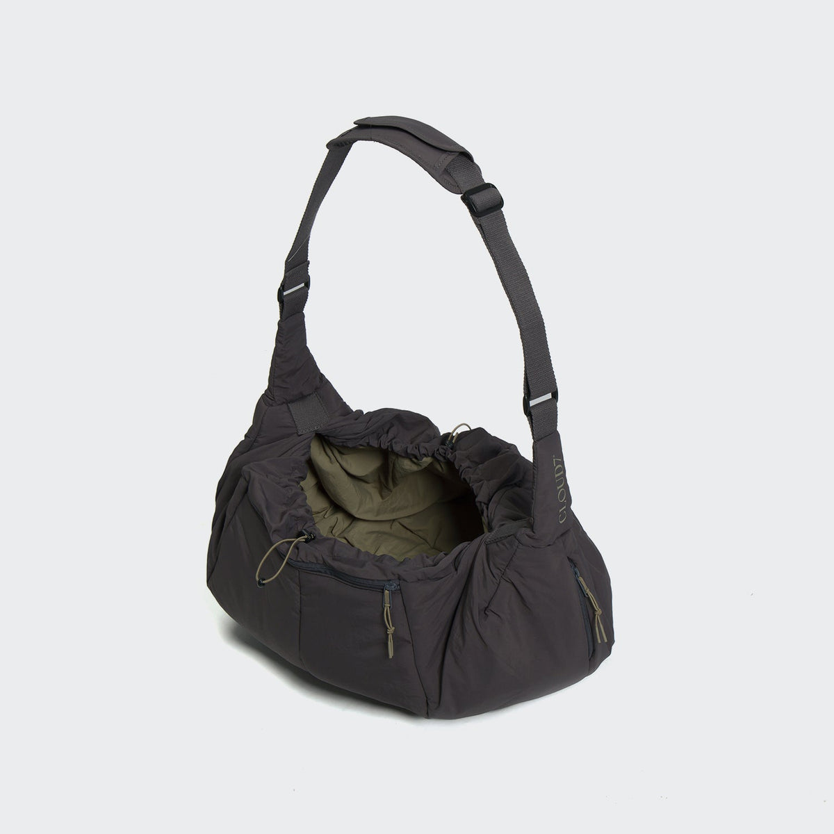Dog Sling Bag LTTL PufferDark Grey/Khaki product image