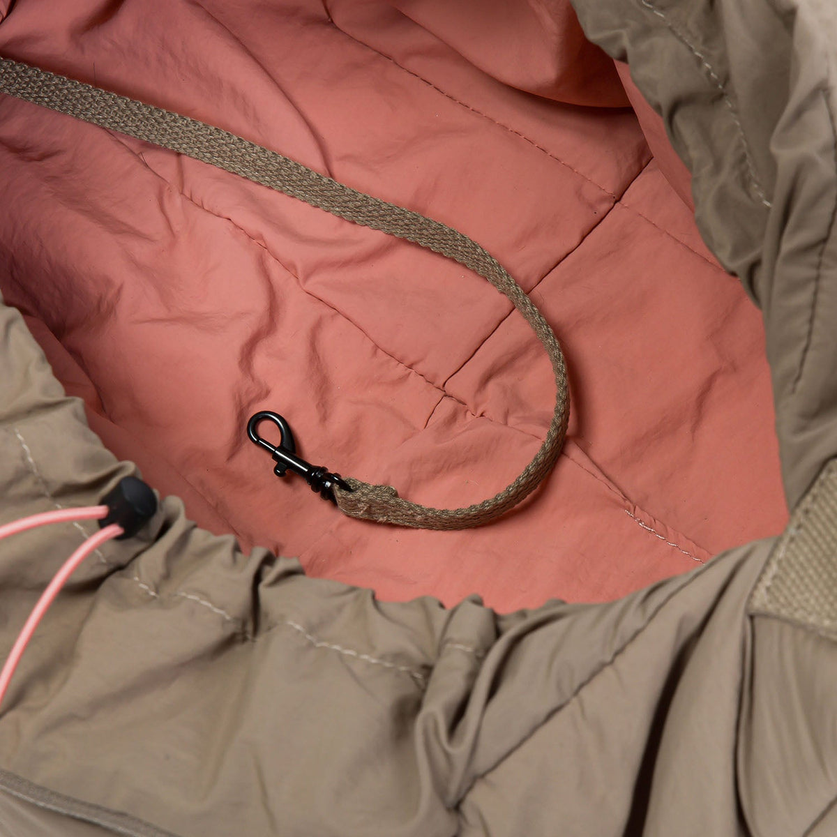 Dog Sling Bag LTTL Puffer Khaki/Peach product image