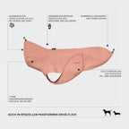 Dachshund Raincoat Dublin 2.0 Faded Rose product image