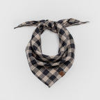 Dog Bandana Check Dark Blue - Beige product image