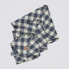 Dog Bandana Check Dark Blue - Beige product image