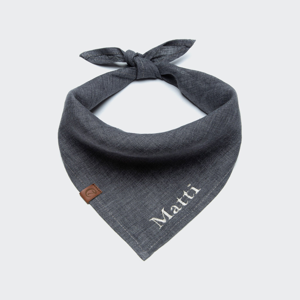 Personalized Dog Bandana Indigo product image