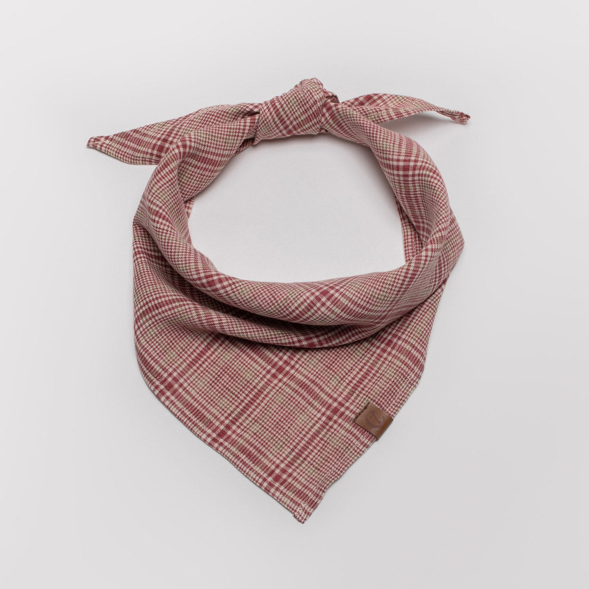Dog Bandana Check Red - Light Green product image