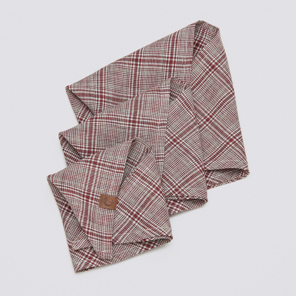 Dog Bandana Check Red - Light Green product image