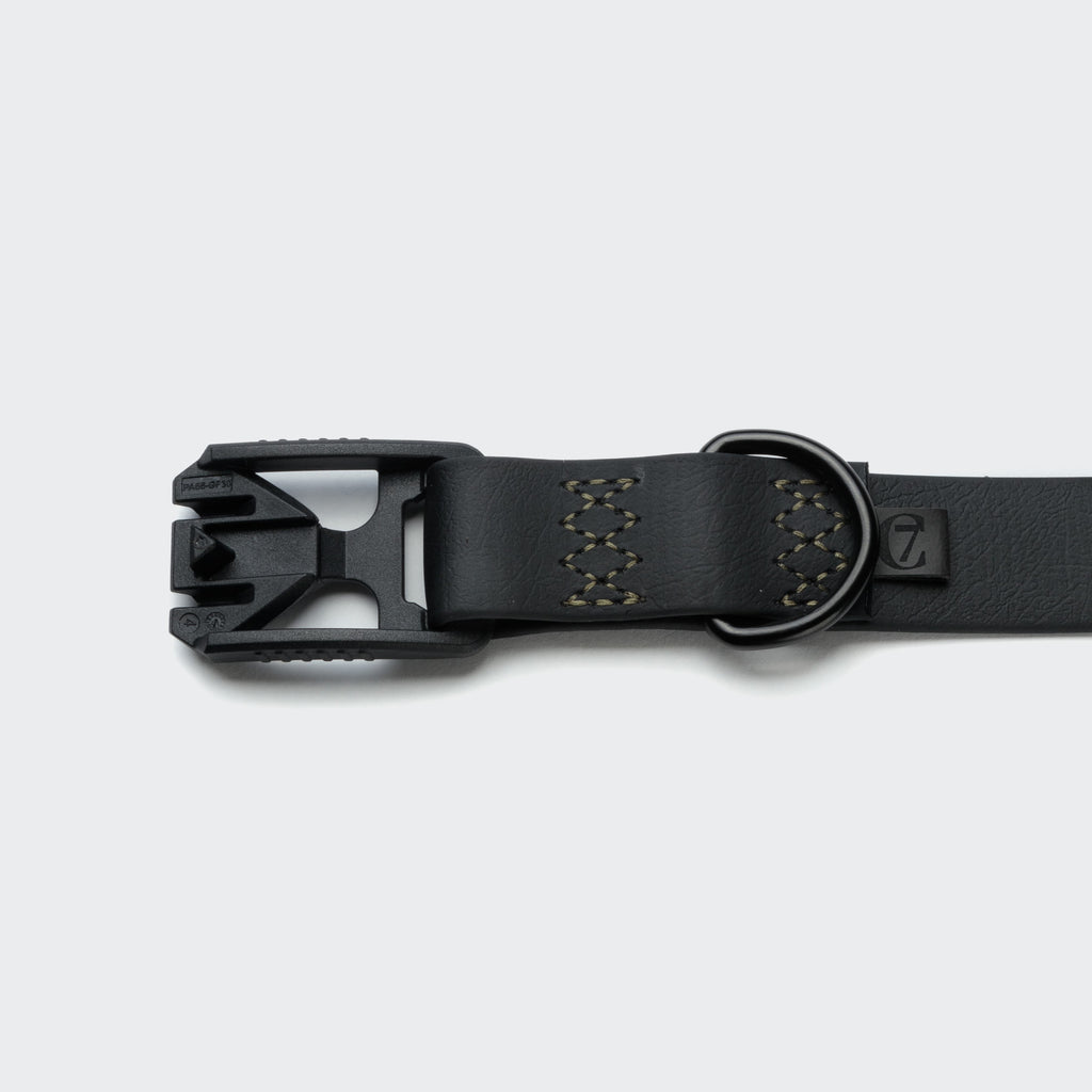 Dog Collar BioThane Ipanema Black-Olive product image