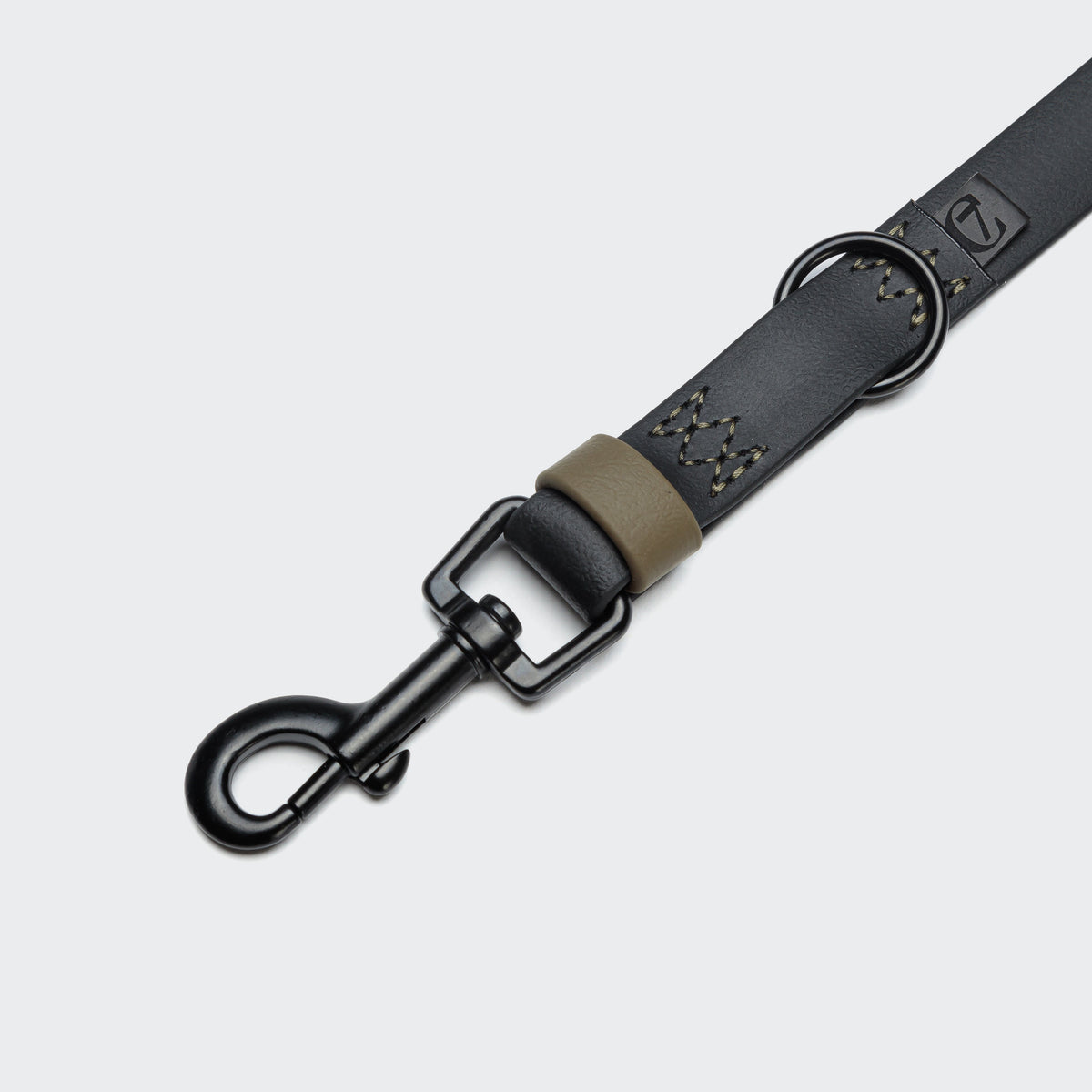 Adjustable Dog Leash BioThane Ipanema Black-Olive product image