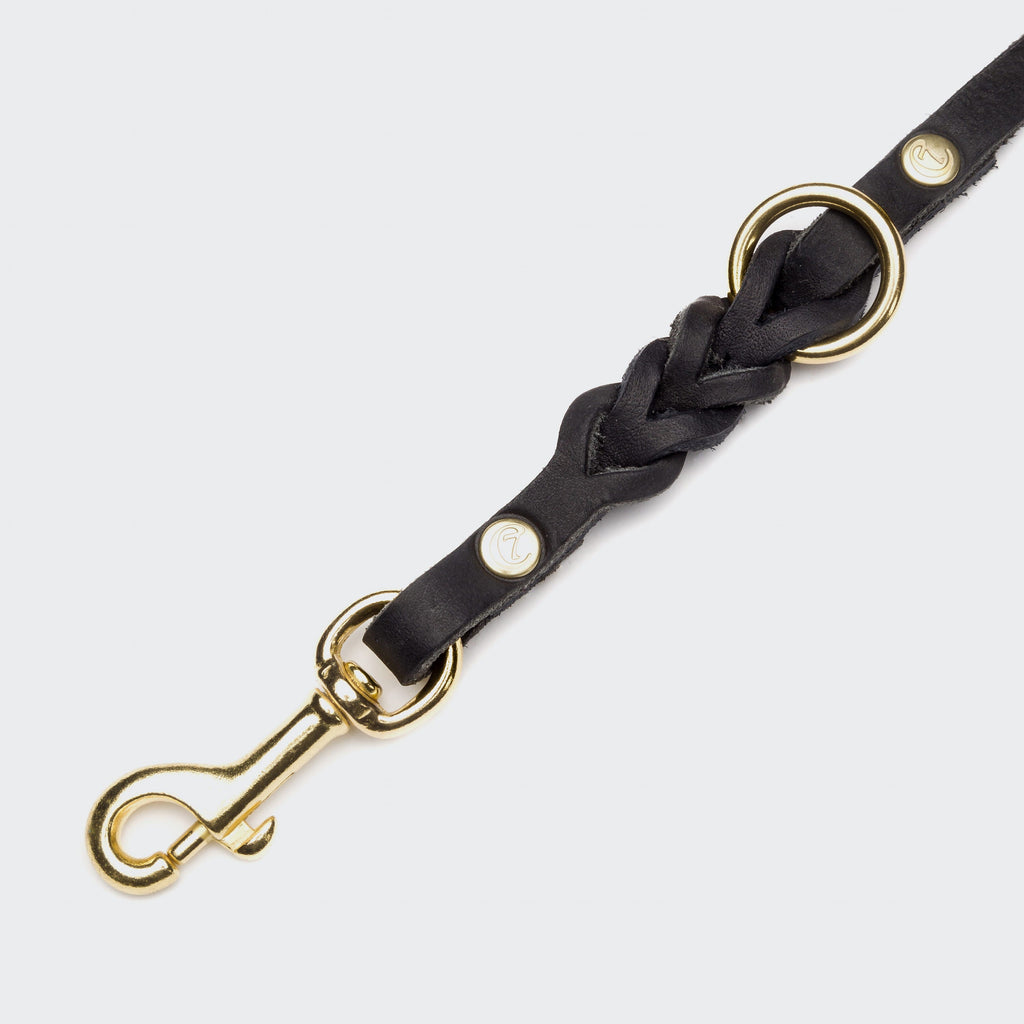 Dog Leash Riverside Park Black Gold product image