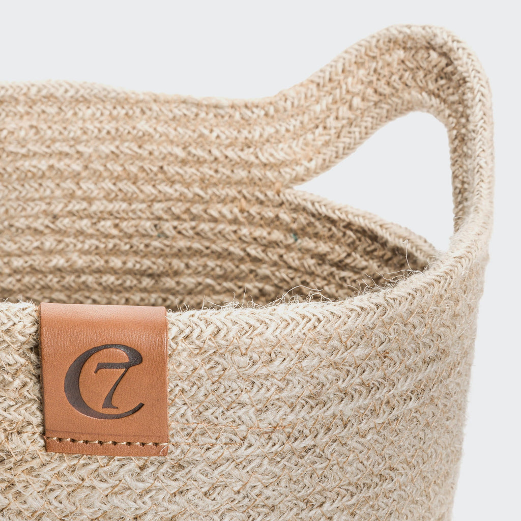 Storage Basket Jute Natural/Black product image