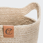 Storage Basket Jute Natural/Black product image