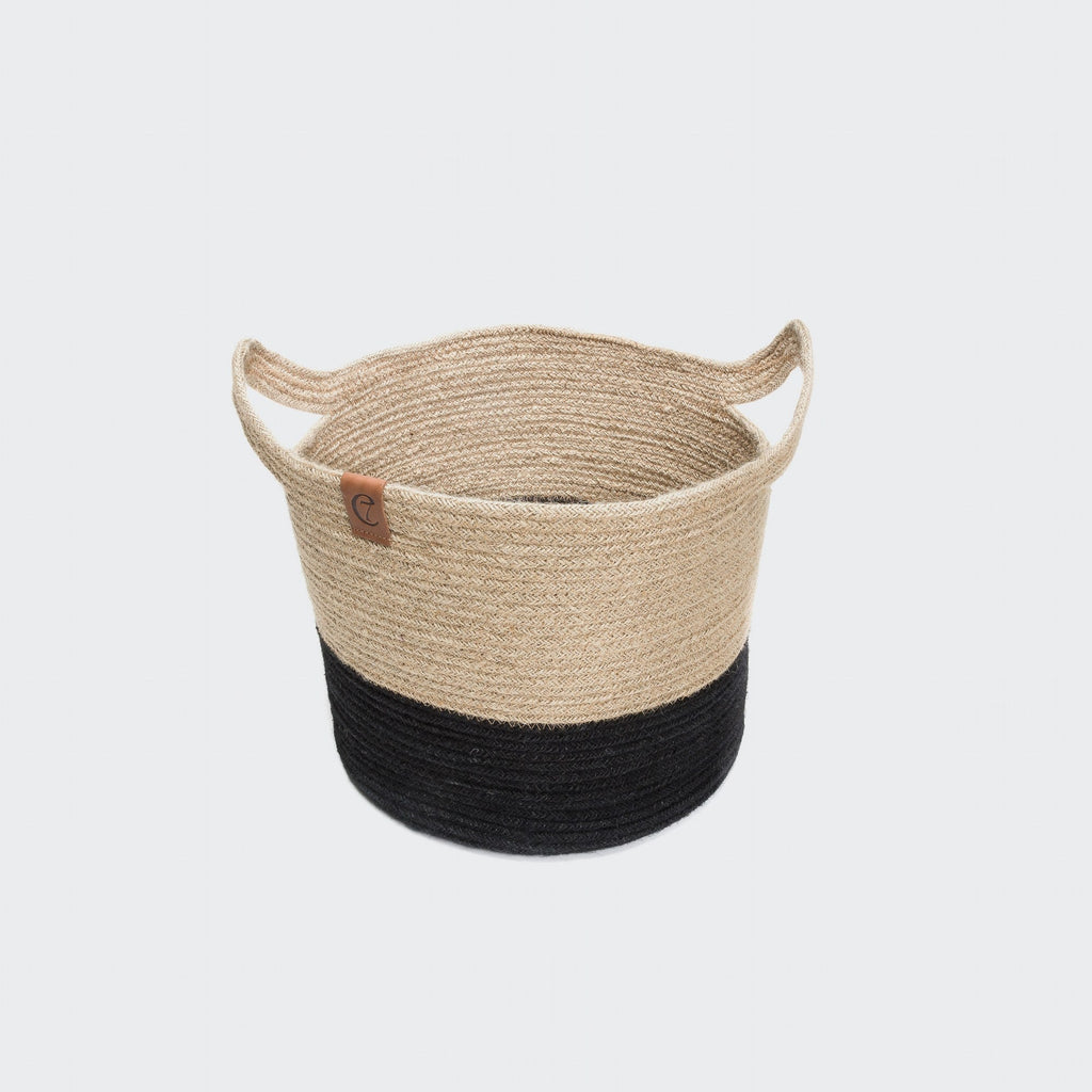 Storage Basket Jute Natural/Black product image