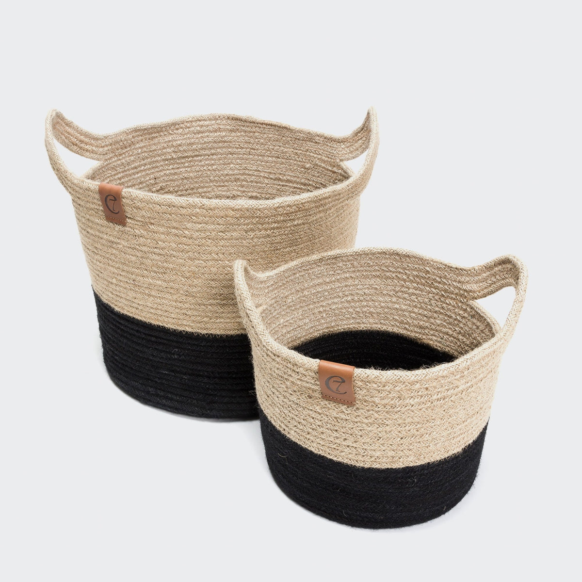 Storage Basket Jute Natural/Black product image