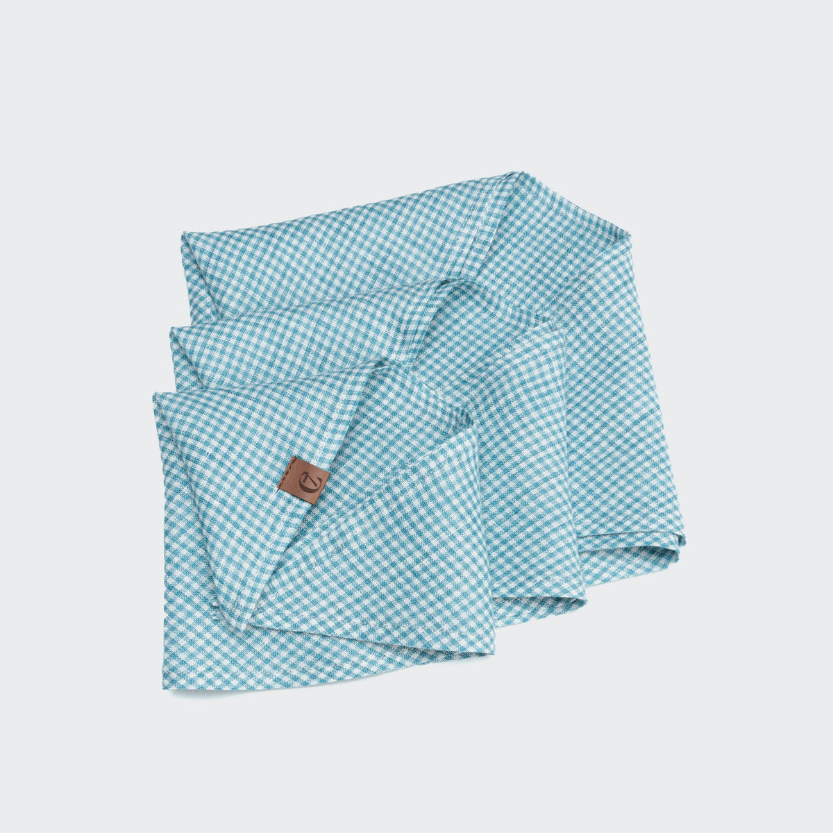 Dog Bandana Mini Check Blue product image