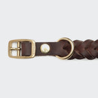 Dog Collar Central Park Saddle Brown Gold product image