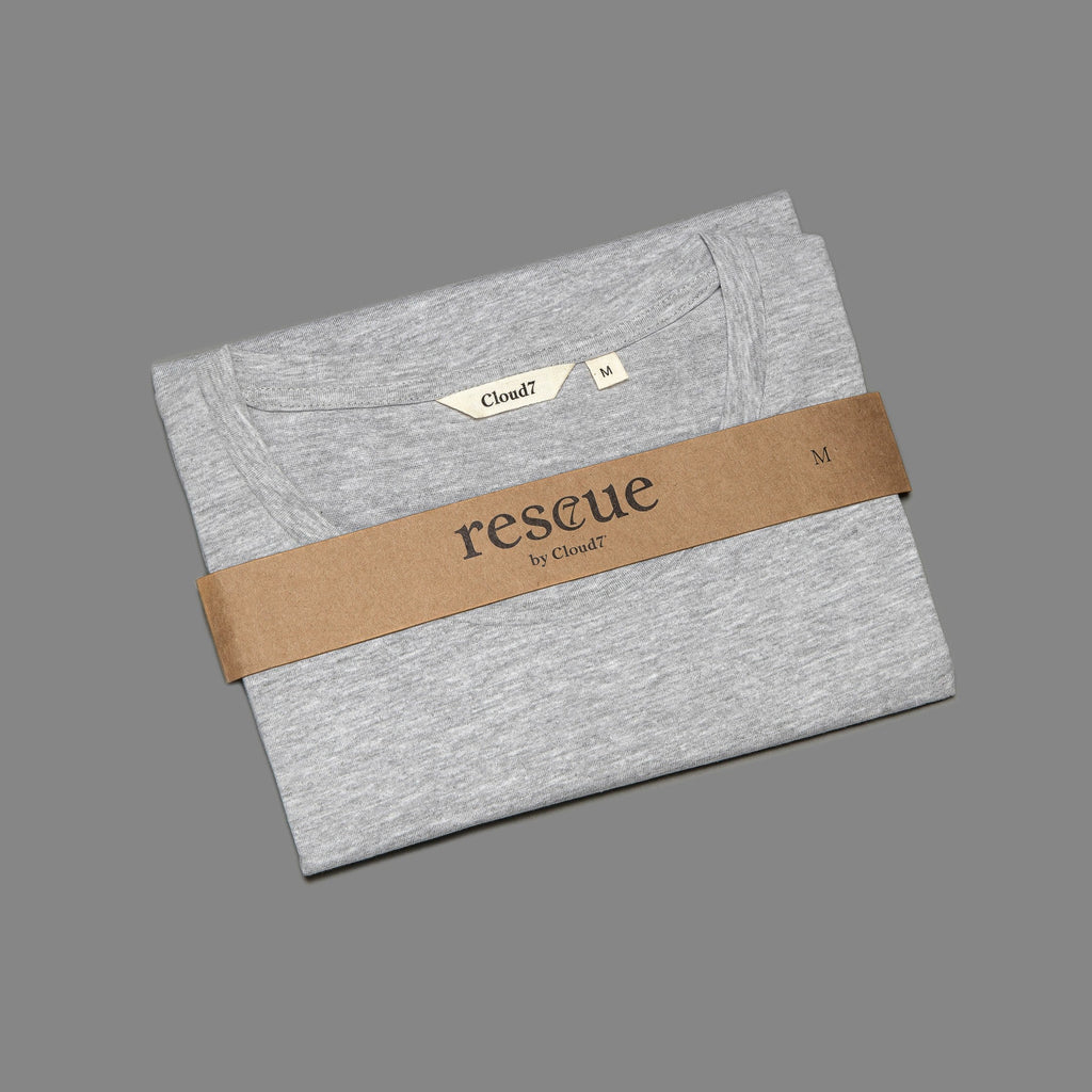 RESC7UE T-Shirt Heart Grey Mélange product image