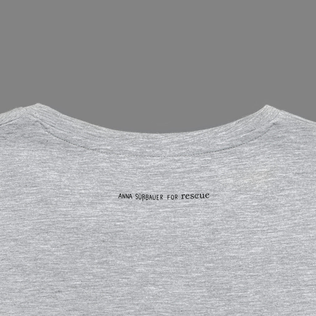RESC7UE T-Shirt Heart Grey Mélange product image