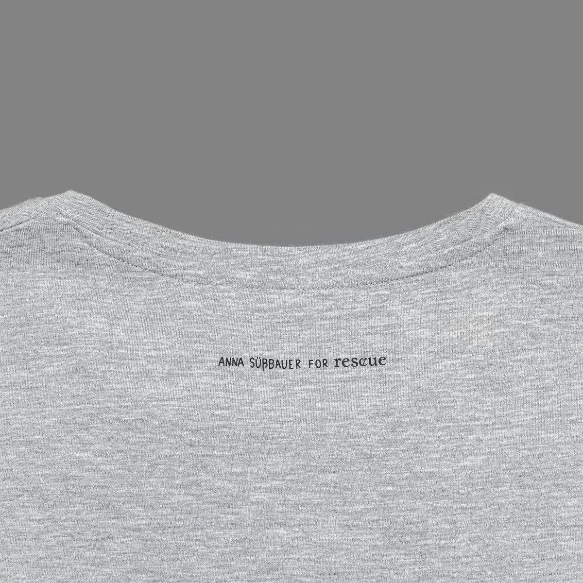 RESC7UE T-Shirt Heart Grey Mélange product image