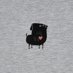 RESC7UE T-Shirt Heart Grey Mélange product image