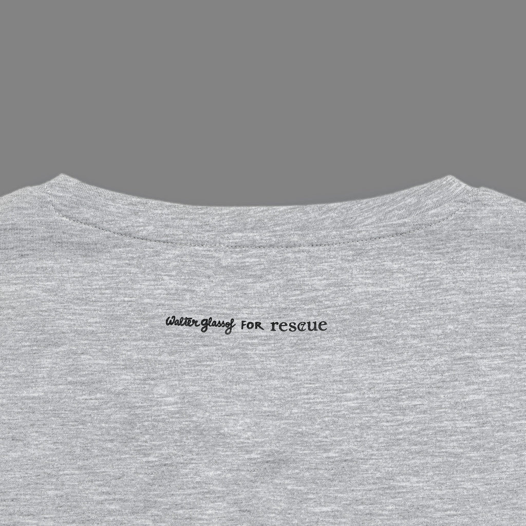 RESC7UE T-Shirt Love Grey Mélange product image