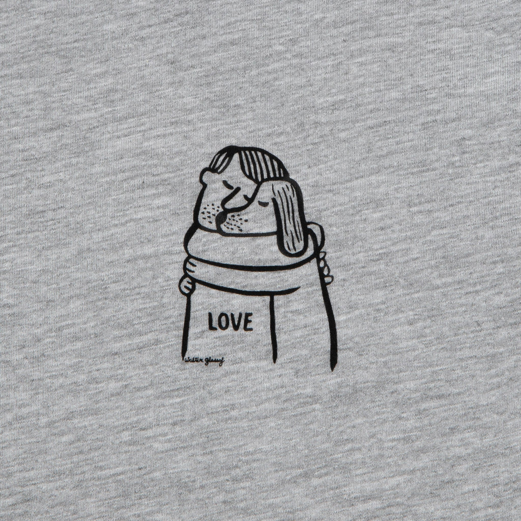 RESC7UE T-Shirt Love Grey Mélange product image