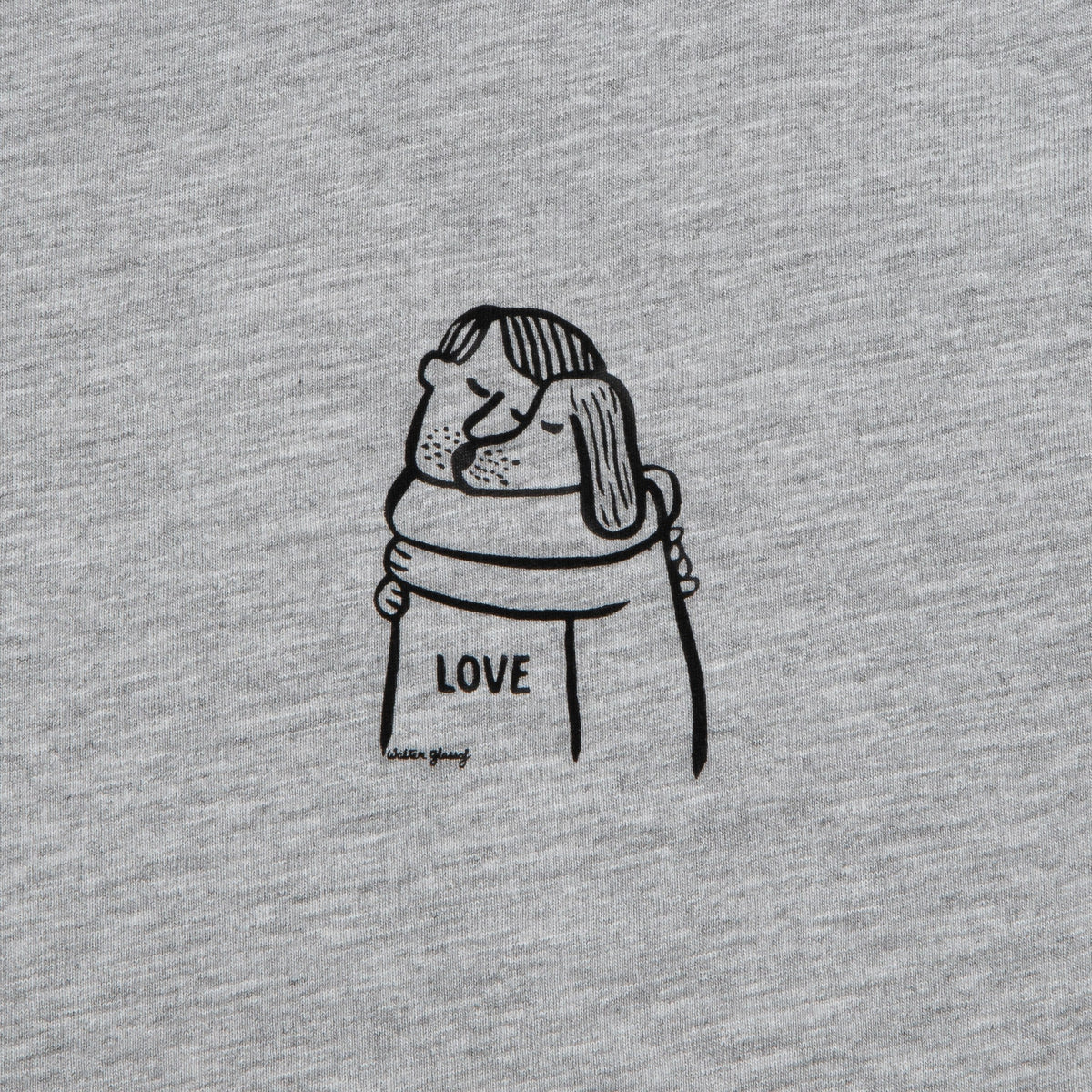 RESC7UE T-Shirt Love Grey Mélange product image