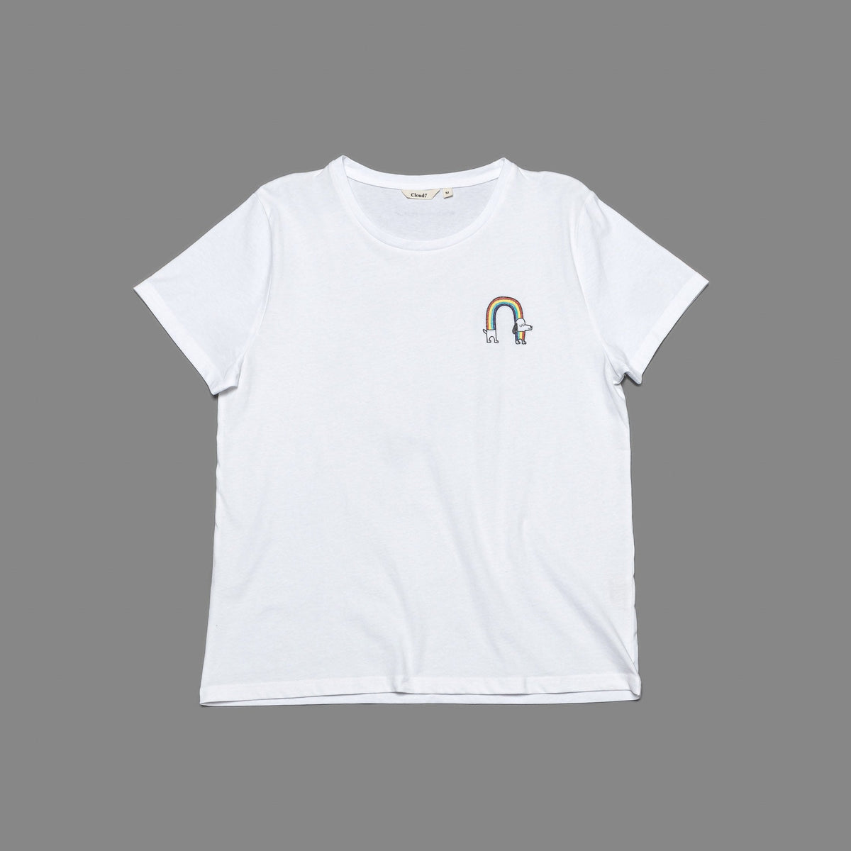 RESC7UE T-Shirt Rainbow White product image