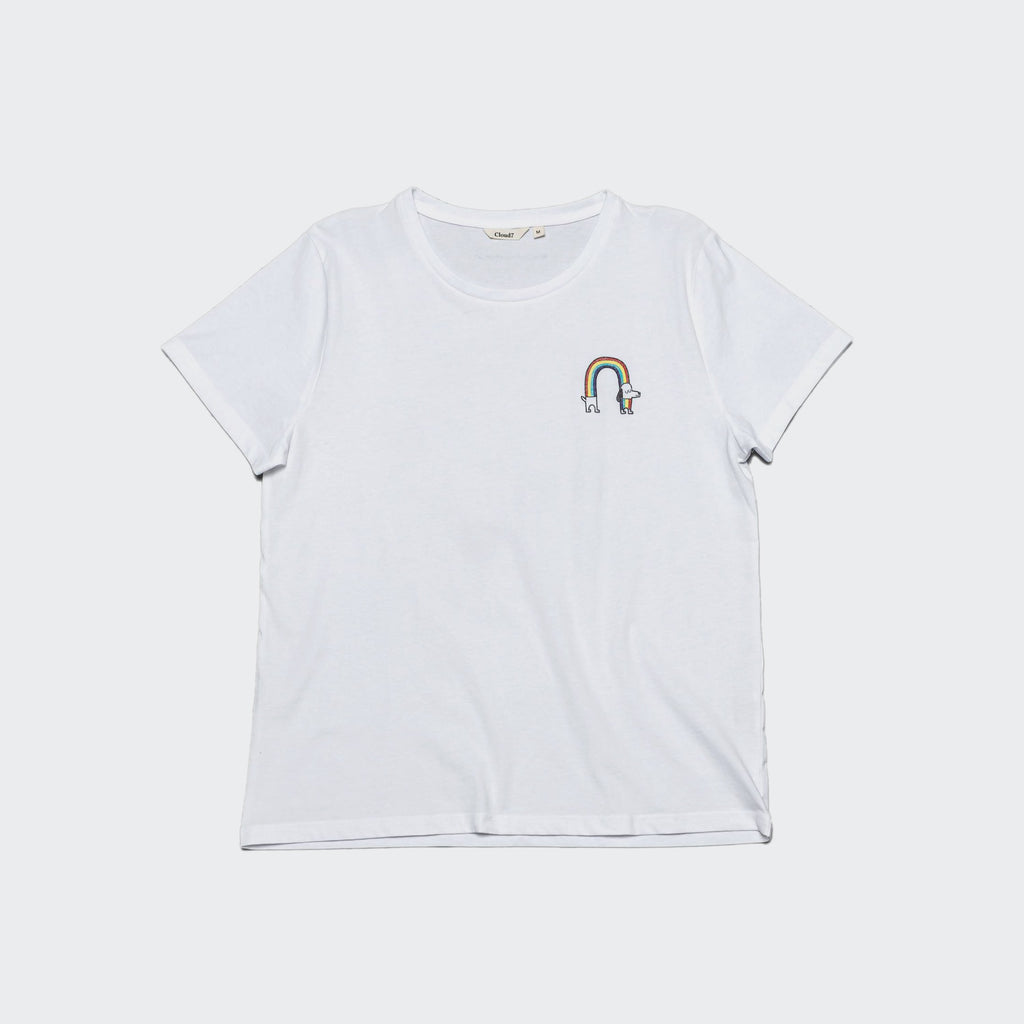RESC7UE T-Shirt Rainbow White product image