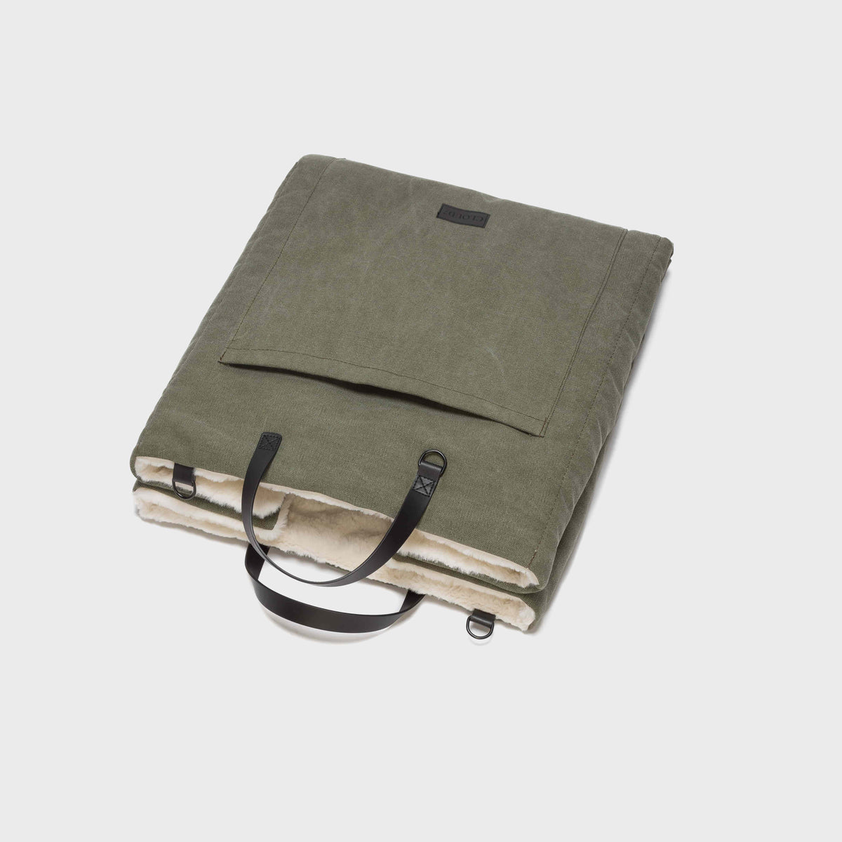 Dog Travel Bed Canvas Olive product image